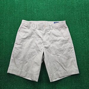 Polo Ralph Lauren Shorts Mens‎ 32 Beige Classic Chino 9" Inseam Preppy Golf